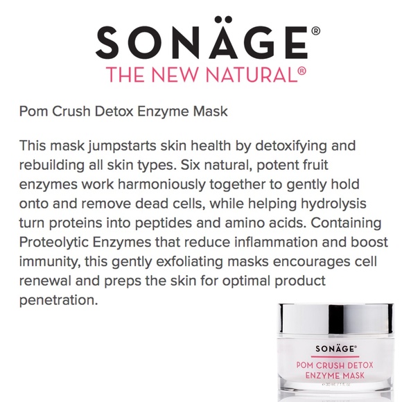 SONÄGE POM CRUSH DETOX ENZYME MASK - Picture 2 of 5